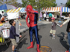 スパイダーマンと子供
