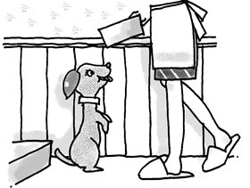 ワンちゃんと一緒に暮らしています。